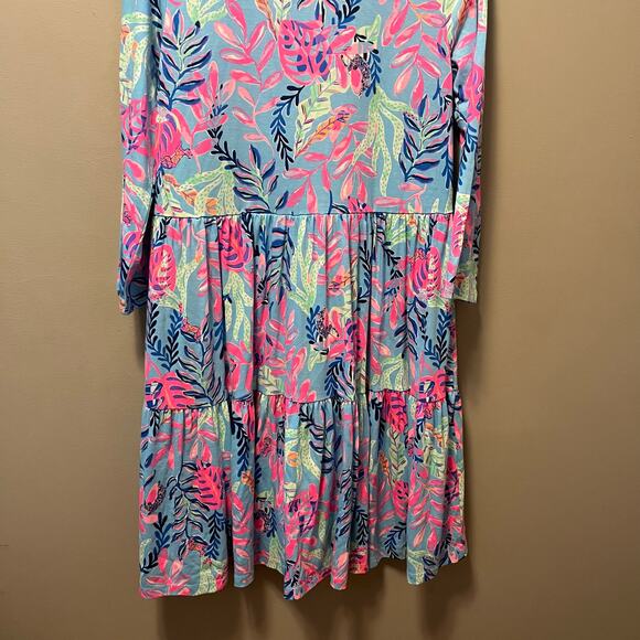Lilly Pulitzer Geanna Dress Size Medium You’ve Been Spotted - Picture 3 of 8